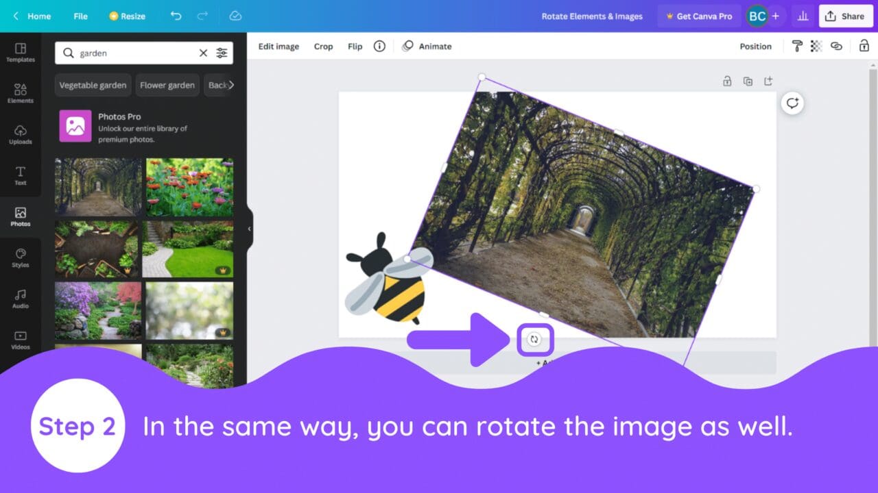 How To Rotate Elements & Images In Canva Blogging Guide