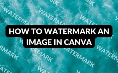 How to Watermark an Image in Canva