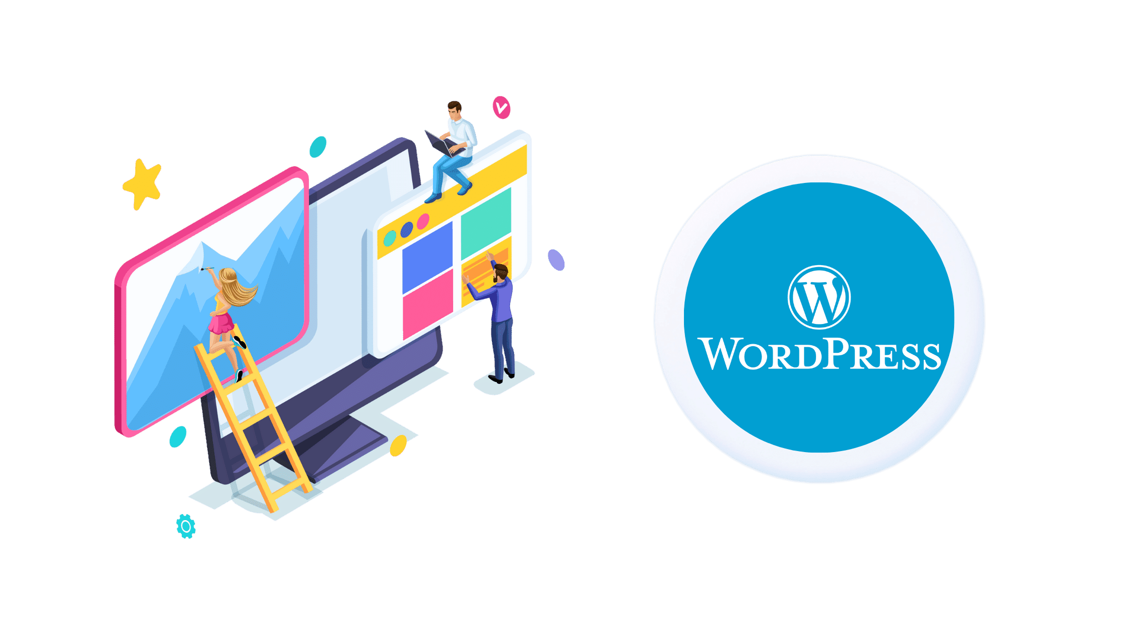 WordPress Illustration by Blogging Guide