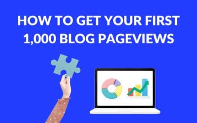 How to Get Your First 1,000 Blog Pageviews