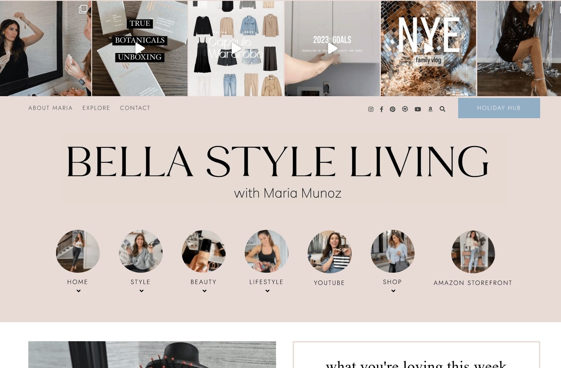 MARIA MUNOZ  BELLA STYLE LIVING's  Page