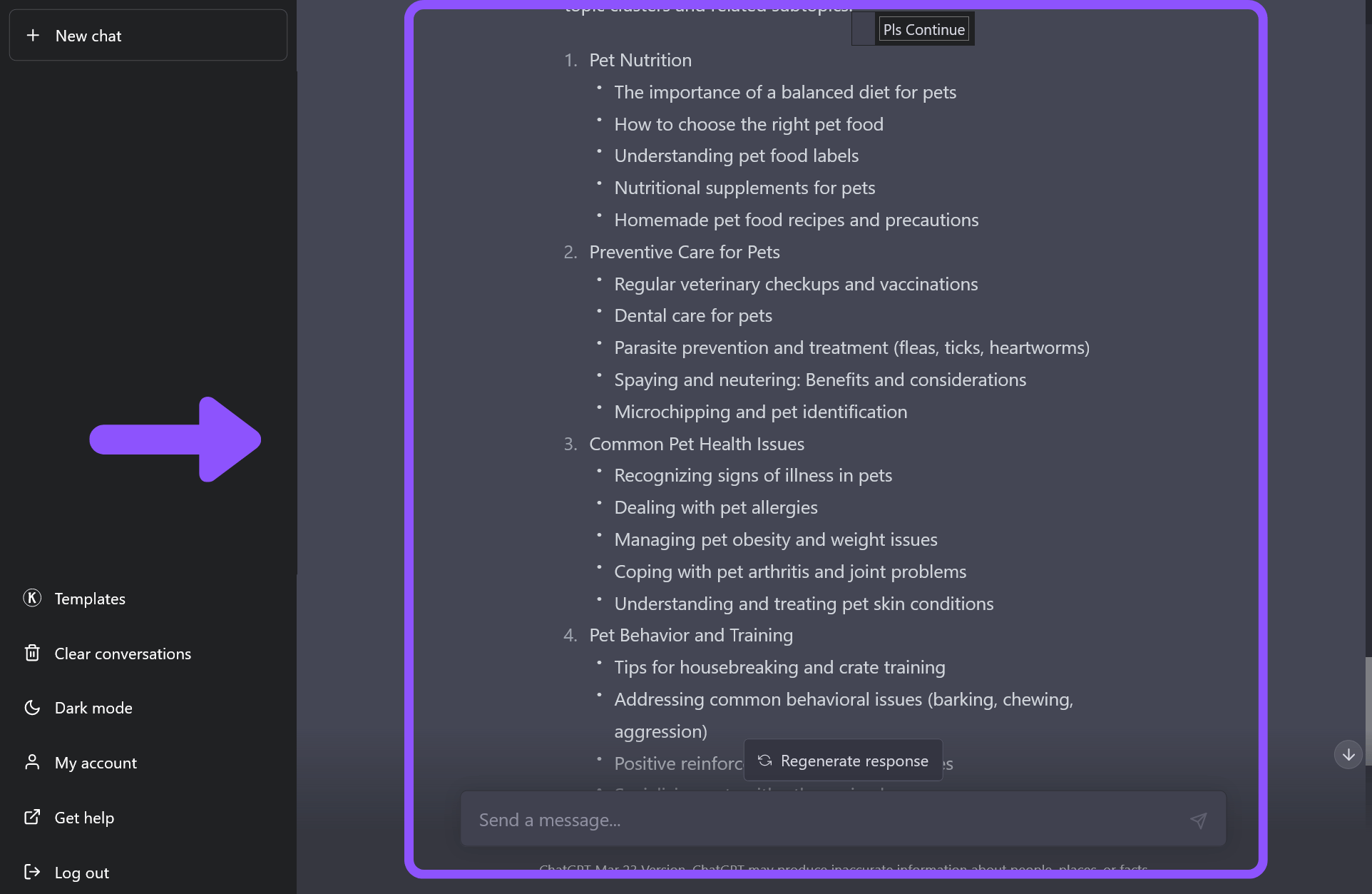 ChatGPT Blog Topic Cluster Outline