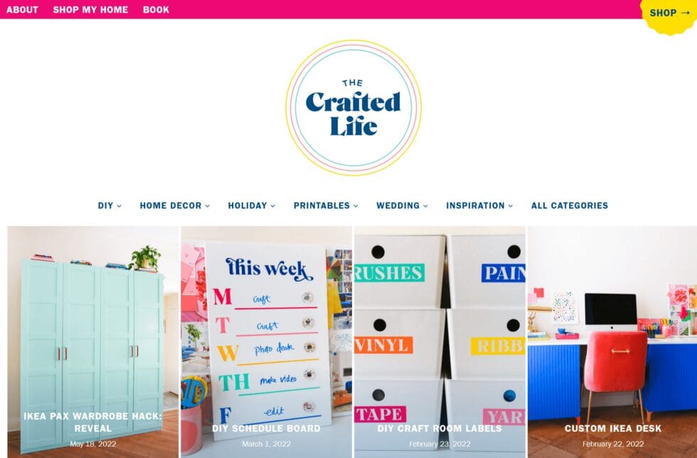 Craft Blog Website Examples Best Craft Blog Examples - Blogging Guide