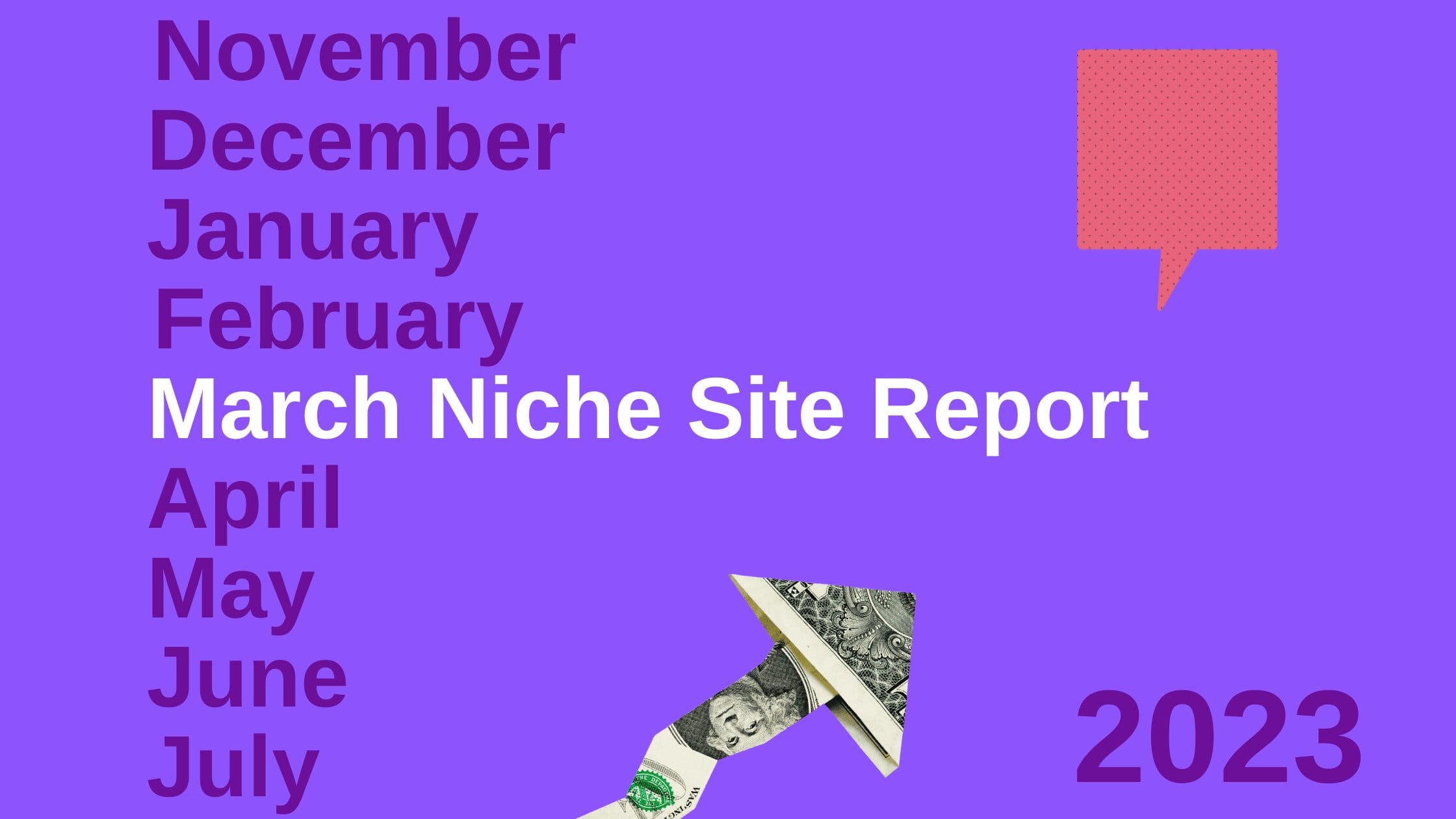 march Niche Site Report 2023, niche site report, blogging guide report, blogging guide site portfolio