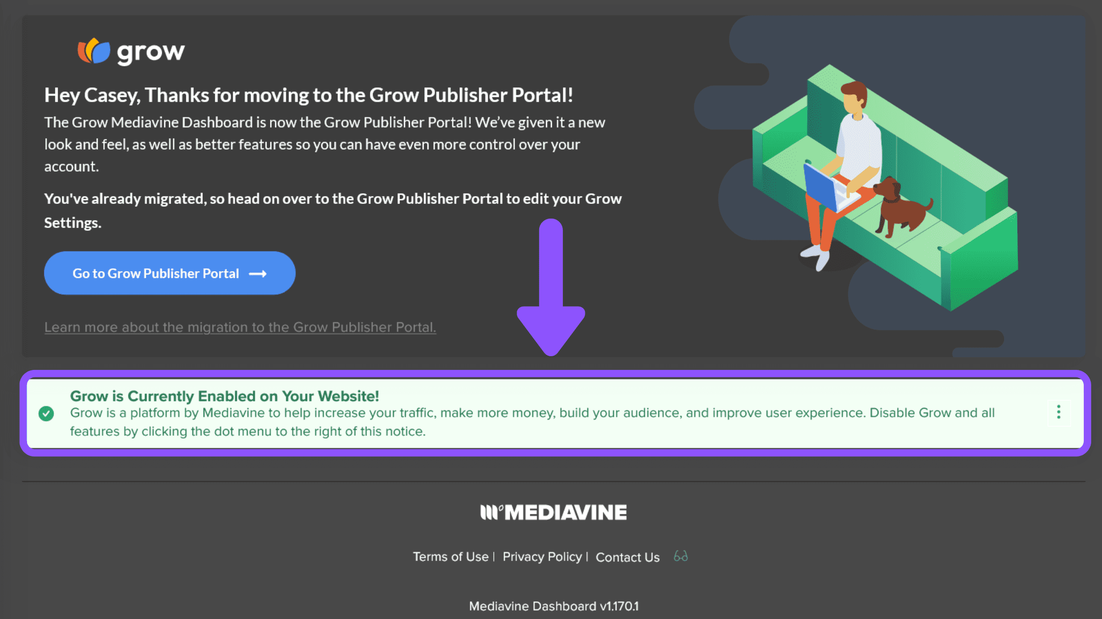 Mediavine Grow Settings